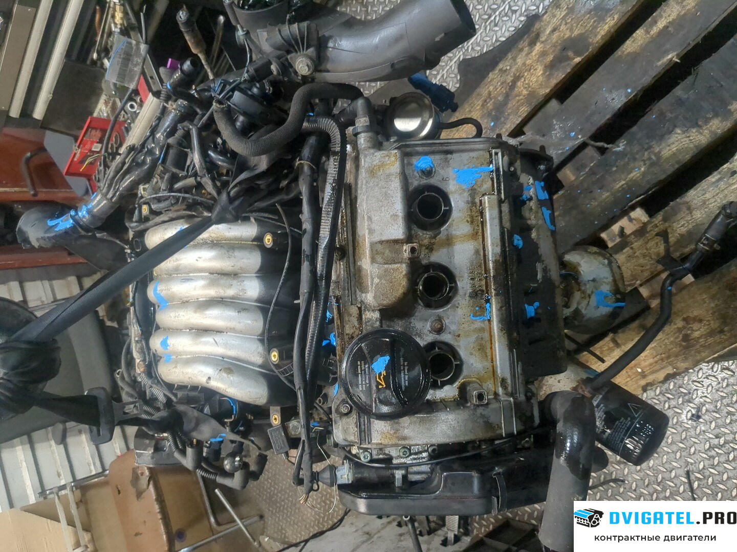 Двигатель Audi A4 B6 2000 - 2004 BDV 2.4 л., Бензин, Инжектор, артикул 8849424